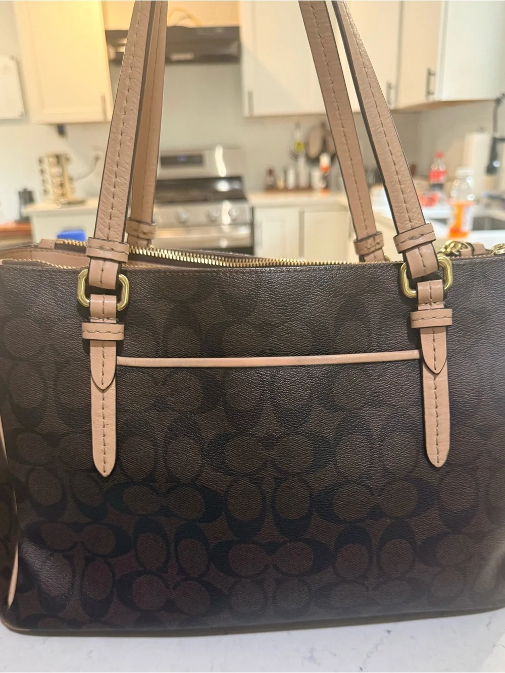 Vintage Coach Peyton Double Zip Carryall